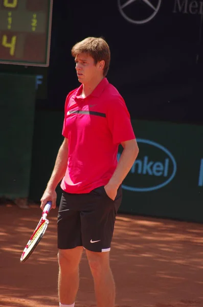 Tennisspieler Ryan Harrison 2012 Mannschaftsweltmeisterschaft Düsseldorf — Stockfoto