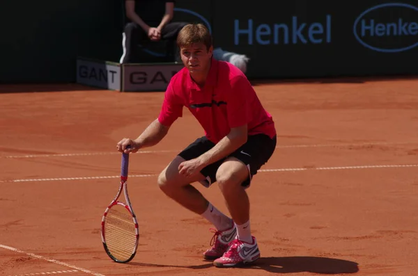 Tennisspieler Ryan Harrison 2012 Campeonato Mundial Equipe Dusseldorf Alemanha — Fotografia de Stock