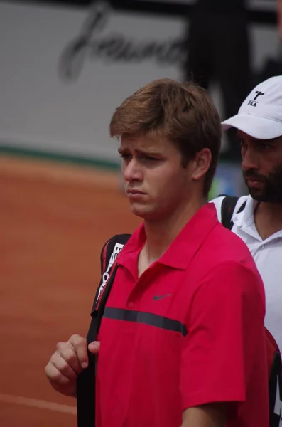 Tennisspieler Ryan Harrison 2012 Mistrzostwa Świata Drużynie Dusseldorf Niemcy — Zdjęcie stockowe