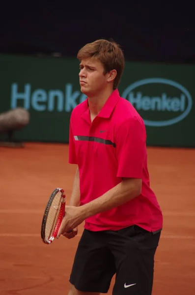 Tennisspieler Ryan Harrison 2012 Mistrzostwa Świata Drużynie Dusseldorf Niemcy — Zdjęcie stockowe