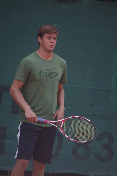 Tennisspieler Ryan Harrison 2012 Campeonato Mundial Equipe Dusseldorf Alemanha — Fotografia de Stock