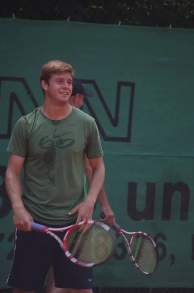 Tennisspieler Ryan Harrison 2012 Mistrzostwa Świata Drużynie Dusseldorf Niemcy — Zdjęcie stockowe