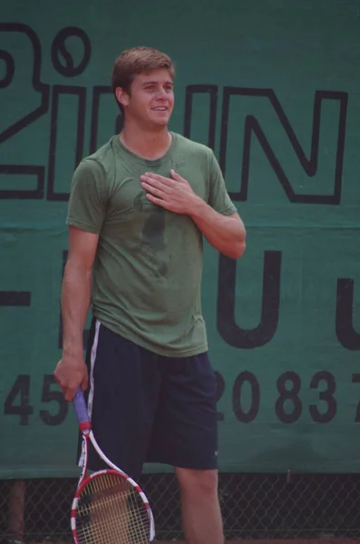 Tennisspieler Ryan Harrison 2012 Campeonato Mundial Equipe Dusseldorf Alemanha — Fotografia de Stock