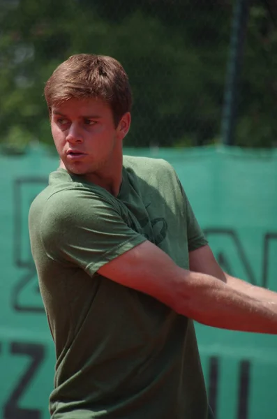 Tennisspieler Ryan Harrison 2012 Campeonato Mundial Equipe Dusseldorf Alemanha — Fotografia de Stock