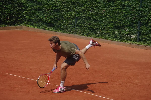 Tennisspieler Ryan Harrison 2012 Campeonato Mundial Equipe Dusseldorf Alemanha — Fotografia de Stock