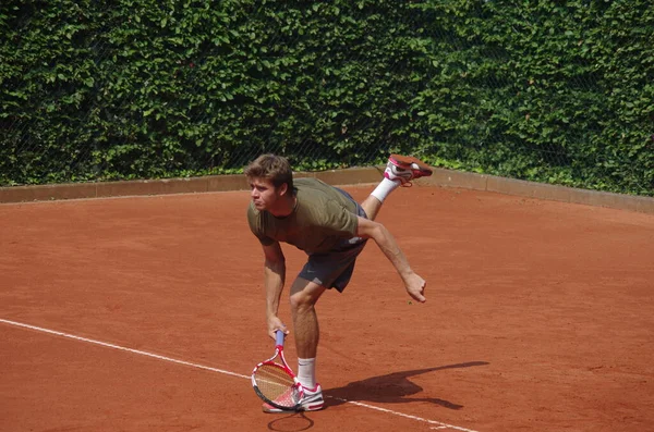 Tennisspieler Ryan Harrison 2012 Mannschaftsweltmeisterschaft Düsseldorf — Stockfoto