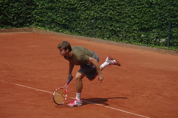 Tennisspieler Ryan Harrison 2012 Campeonato Mundial Equipe Dusseldorf Alemanha — Fotografia de Stock