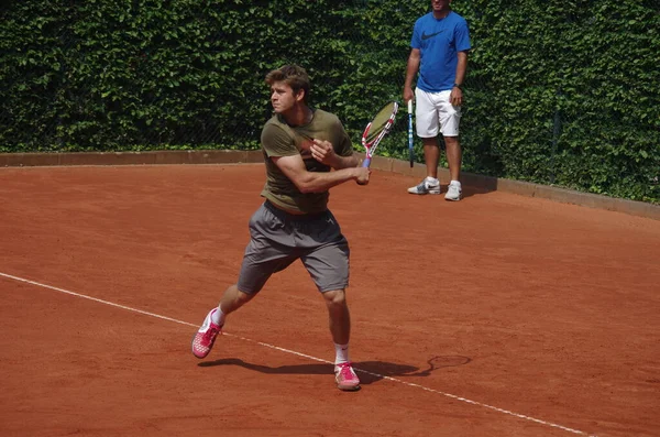 Tennisspieler Ryan Harrison 2012 Campeonato Mundial Equipe Dusseldorf Alemanha — Fotografia de Stock