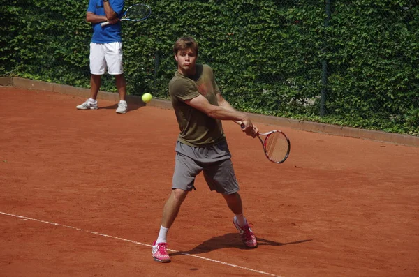 Tennisspieler Ryan Harrison 2012 Campeonato Mundial Equipe Dusseldorf Alemanha — Fotografia de Stock