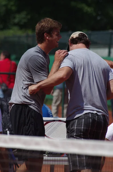 Tennisspieler Ryan Harrison 2012 Campeonato Mundial Equipe Dusseldorf Alemanha — Fotografia de Stock