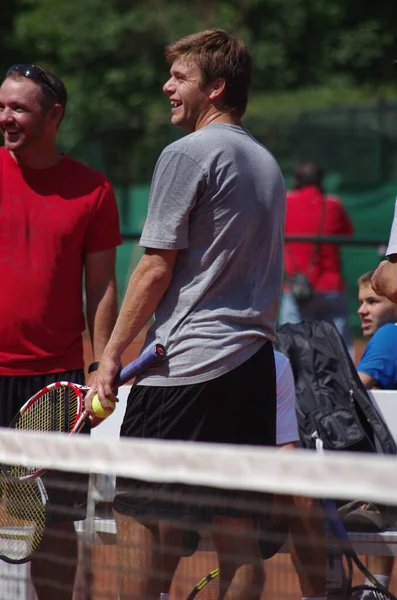 Tennisspieler Ryan Harrison 2012 Campeonato Mundial Equipe Dusseldorf Alemanha — Fotografia de Stock