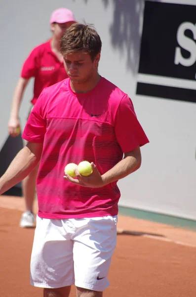 Tennisspieler Ryan Harrison 2012 Campeonato Mundial Equipe Dusseldorf Alemanha — Fotografia de Stock