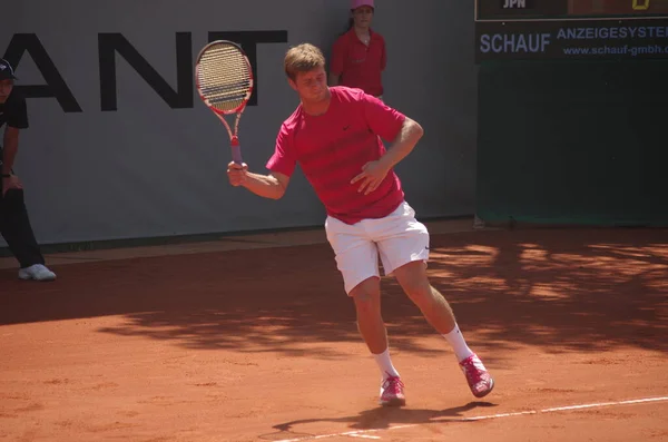 Tennisspieler Ryan Harrison 2012 Campeonato Mundial Equipe Dusseldorf Alemanha — Fotografia de Stock