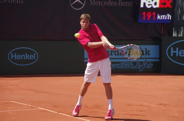 Tennisspieler Ryan Harrison 2012 Campeonato Mundial Equipe Dusseldorf Alemanha — Fotografia de Stock