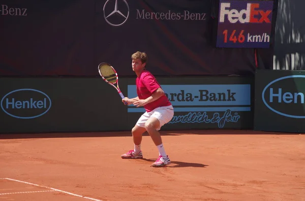 Tennisspieler Ryan Harrison 2012 Campeonato Mundial Equipe Dusseldorf Alemanha — Fotografia de Stock