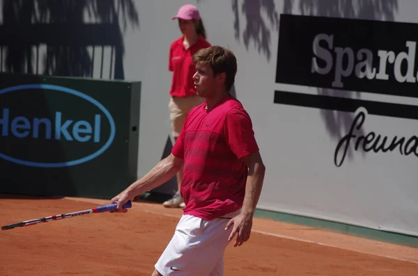 Tennisspieler Ryan Harrison 2012 Campeonato Mundial Equipe Dusseldorf Alemanha — Fotografia de Stock