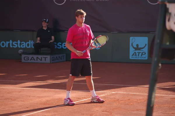 Tennisspieler Ryan Harrison 2012 Campeonato Mundial Equipe Dusseldorf Alemanha — Fotografia de Stock