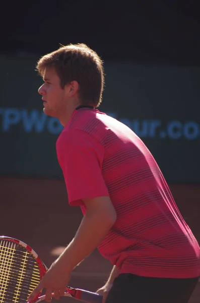 Tennisspieler Ryan Harrison 2012 Campeonato Mundial Equipe Dusseldorf Alemanha — Fotografia de Stock