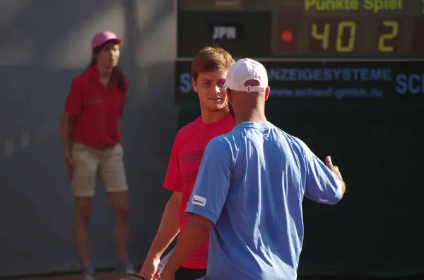 Tennisspieler Ryan Harrison 2012 Campeonato Mundial Equipe Dusseldorf Alemanha — Fotografia de Stock