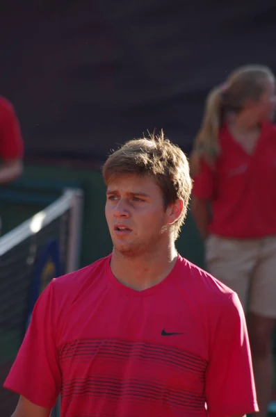 Tennisspieler Ryan Harrison 2012 Campeonato Mundial Equipe Dusseldorf Alemanha — Fotografia de Stock