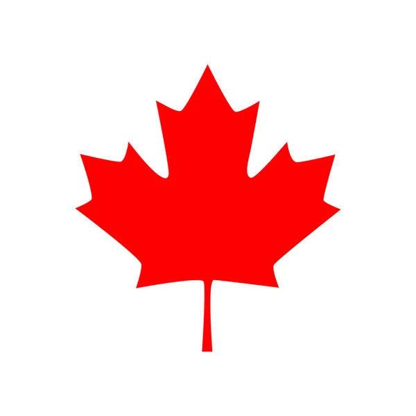 Icône de feuille d'érable canadienne. Illustration vectorielle — Image vectorielle