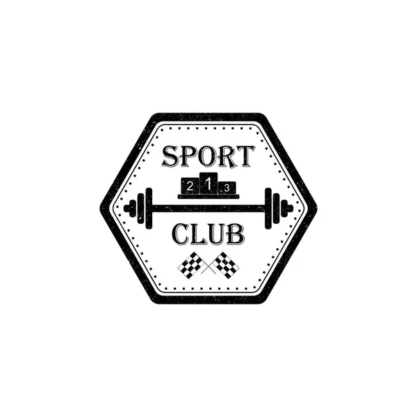 Logo du club sportif dans un style vintage. Illustration vectorielle — Image vectorielle