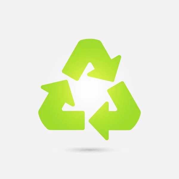 Recycling-Symbol. Vektorsymbol — Stockvektor