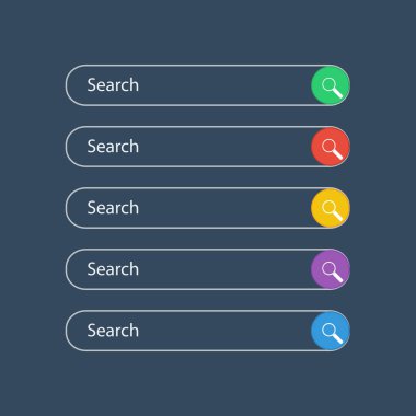 Arama bar alanı arama çubuğu kutularca ayarlayın. Vektör çizim