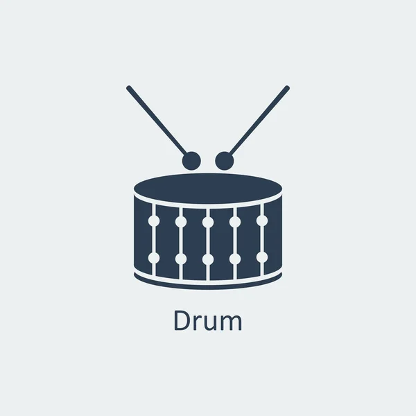 stock vector Drum icon. Silhouette vector icon