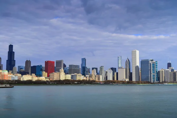 Chicago skyline, illinois, Amerikai Egyesült Államok — Stock Fotó