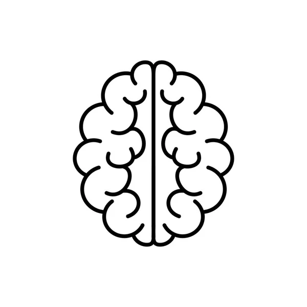 Het pictogram van de hersenen. Geest vector symbool. — Stockvector