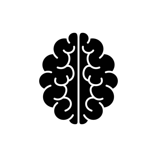 Ikona mozku. Mysl vektoru symbol. — Stockový vektor