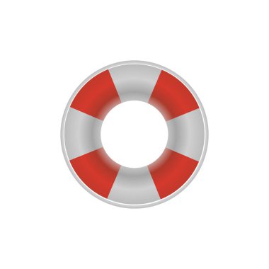 Lifebuoy yeleğini simgesi. Vektör çizim