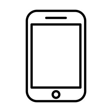 Telefon hattı simgesi. Doğrusal vektör simgesi.