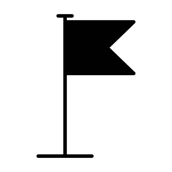 Icono de bandera. Diseño plano vector pictograma — Archivo Imágenes Vectoriales