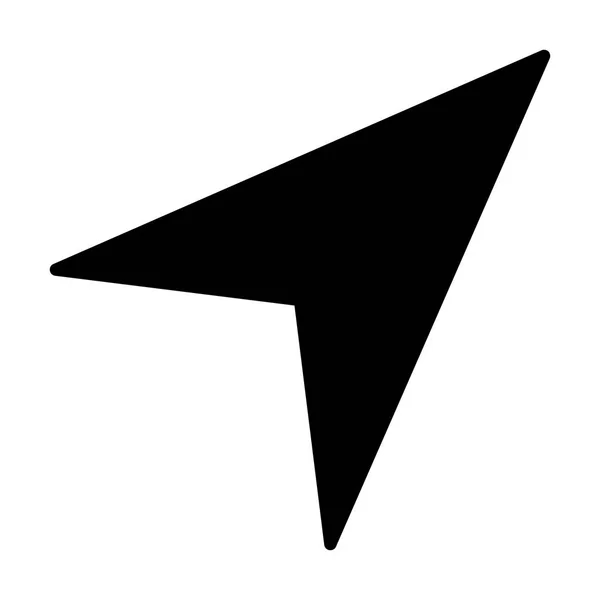 GPS icono de flecha de navegación. ilustración vectorial — Vector de stock