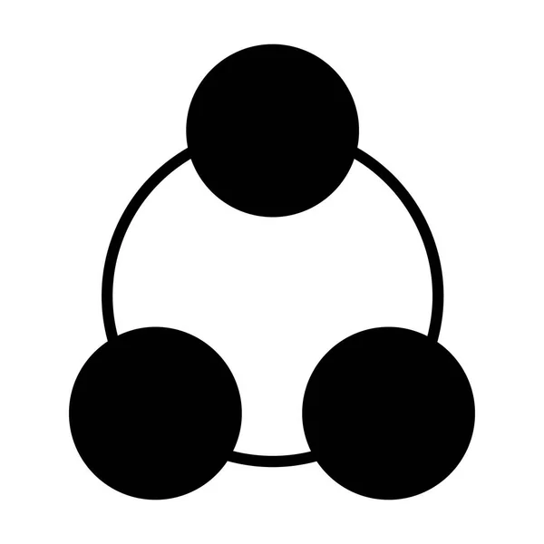 Symbol des sozialen Netzwerks. Vektorsymbol — Stockvektor