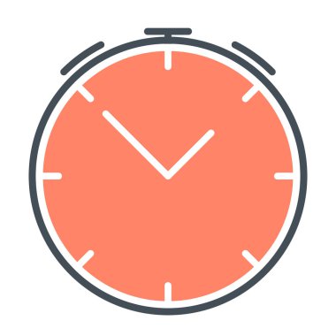 Çalar saat siluet simge. Vektör simgesi