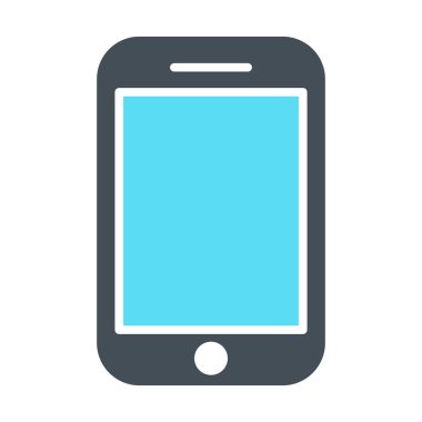 Telefon simgesi. Siluet vektör simgesi.