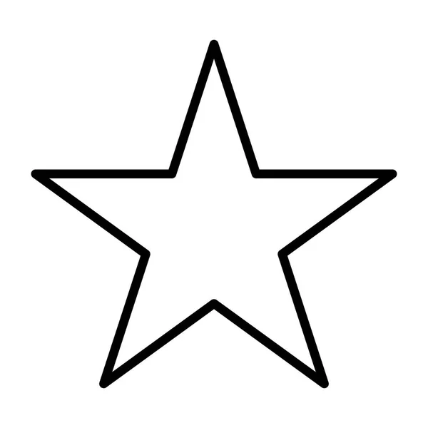 Icono de Star Line. Ilustración vectorial — Vector de stock