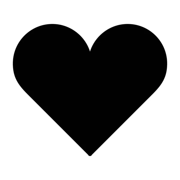 Ícone do coração. Símbolo de amor. Dia dos Namorados sinal . — Vetor de Stock