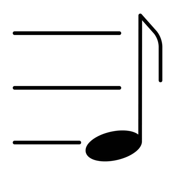 Muziek notitiepictogram. Vector-pictogram — Stockvector