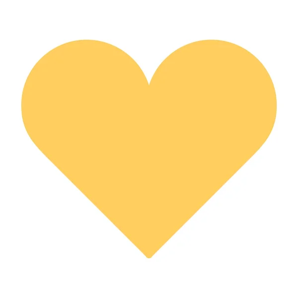 Hart pictogram Vector. Symbool van de liefde. Valentijnsdag vlakke stijl — Stockvector