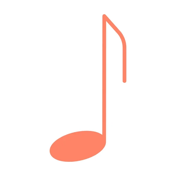 Icône note de musique. Pictogramme vectoriel — Image vectorielle