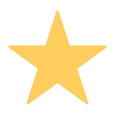 Yıldız siluet simge. Vektör çizim