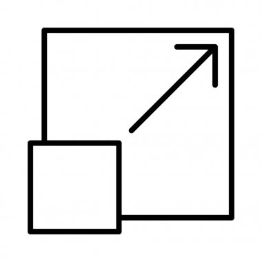 Tam ekran ince çizgi simgesini genişletin. Piktogram