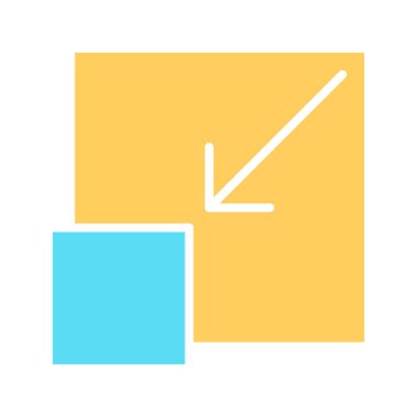 Çıkış tam ekran siluet simge. Vektör piktogram