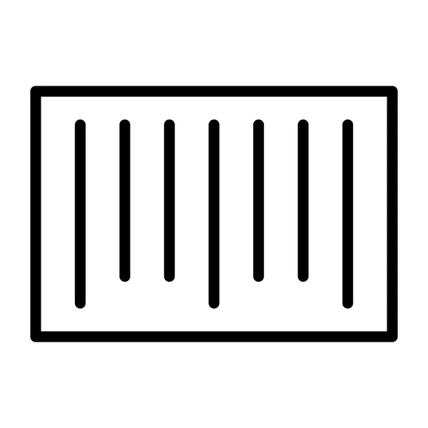 Codice a barre Pixel Perfect Vector Thin Line Icon 48x48. Pittogramma minimale semplice — Vettoriale Stock