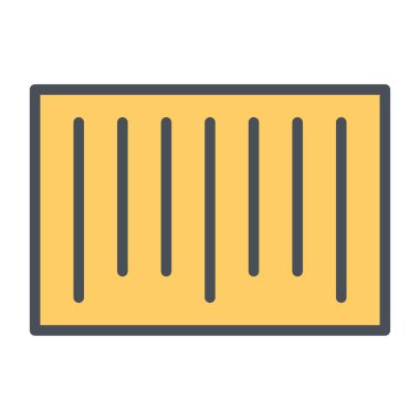 Barkod piksel mükemmel vektör ince çizgi simgesini 48 x 48. Basit en az piktogram