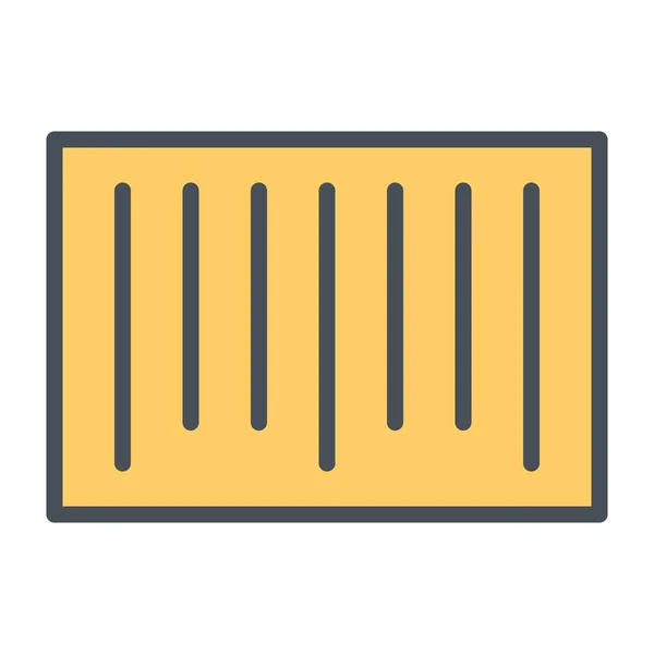 Barcode Pixel perfekte Vektor Thin Line Symbol 48x48. einfaches minimales Piktogramm — Stockvektor